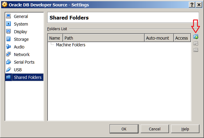 oracle virtualbox shared folder